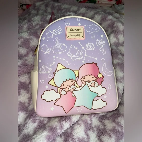 ? Loungefly Little Twin Stars Constellation Mini Backpack  display picture 2